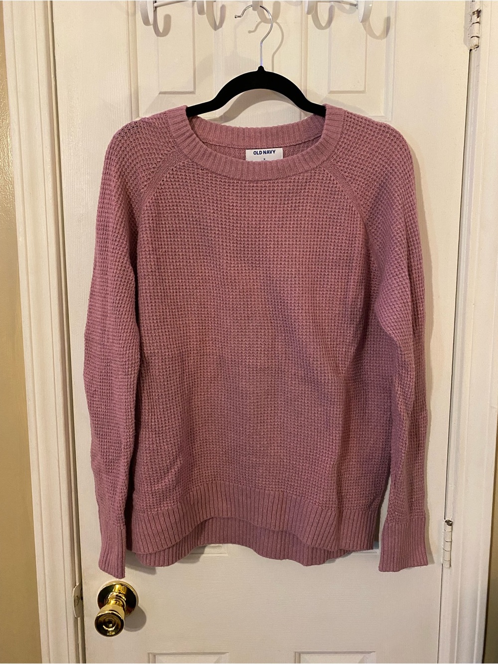 EUC Sosoft waffle pink Old Navy sweater